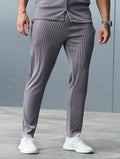 Pantalones Bailey Ribbed Gris