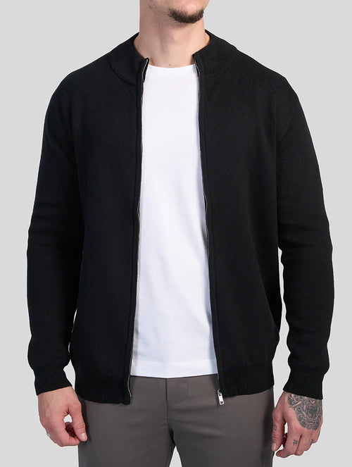 Apollo Zip Sweater - Black