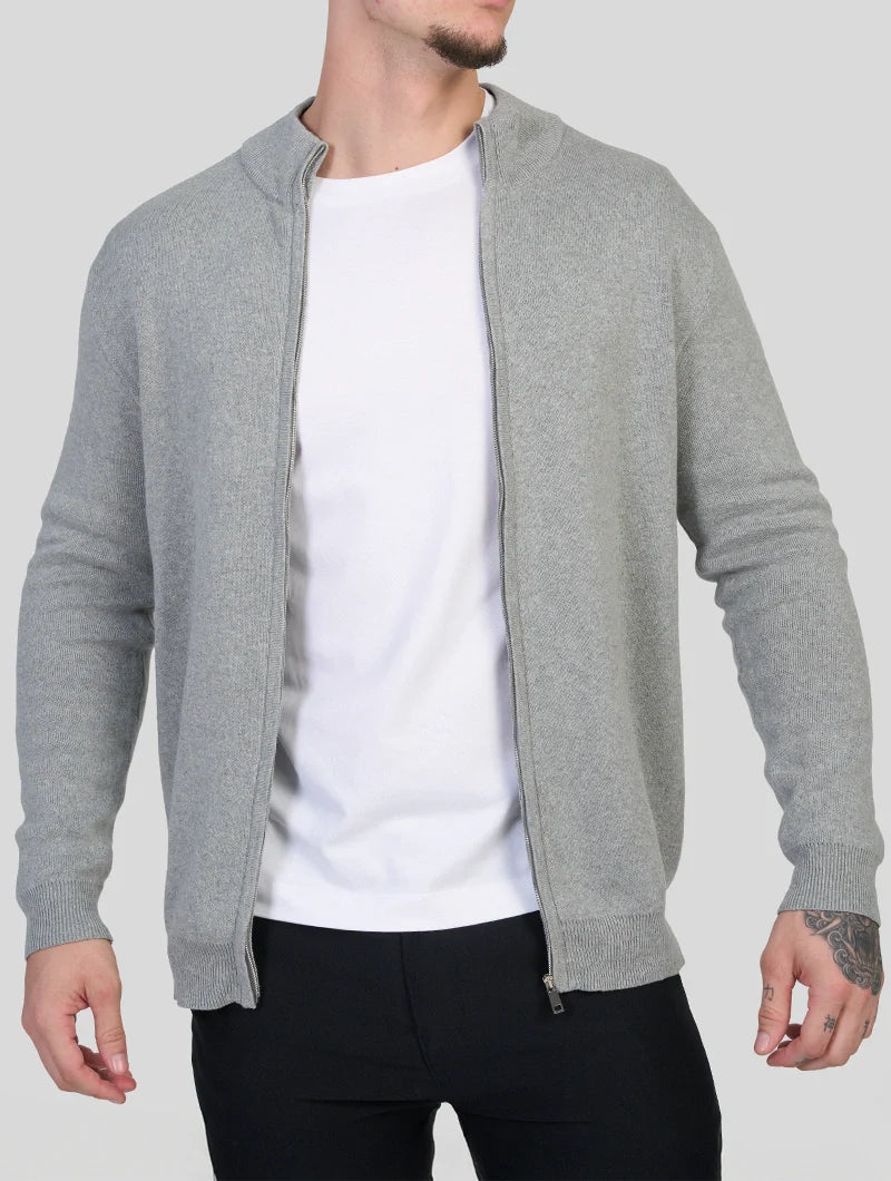 Apollo Zip Sweater - Grey