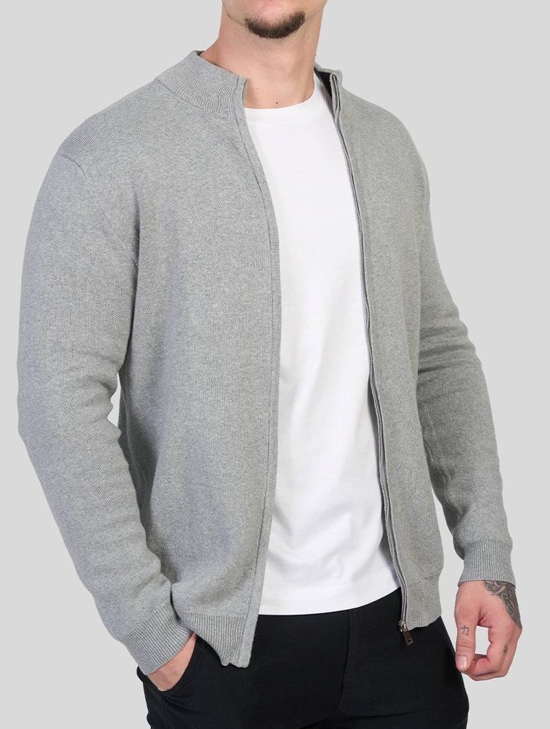 Apollo Zip Sweater - Grey