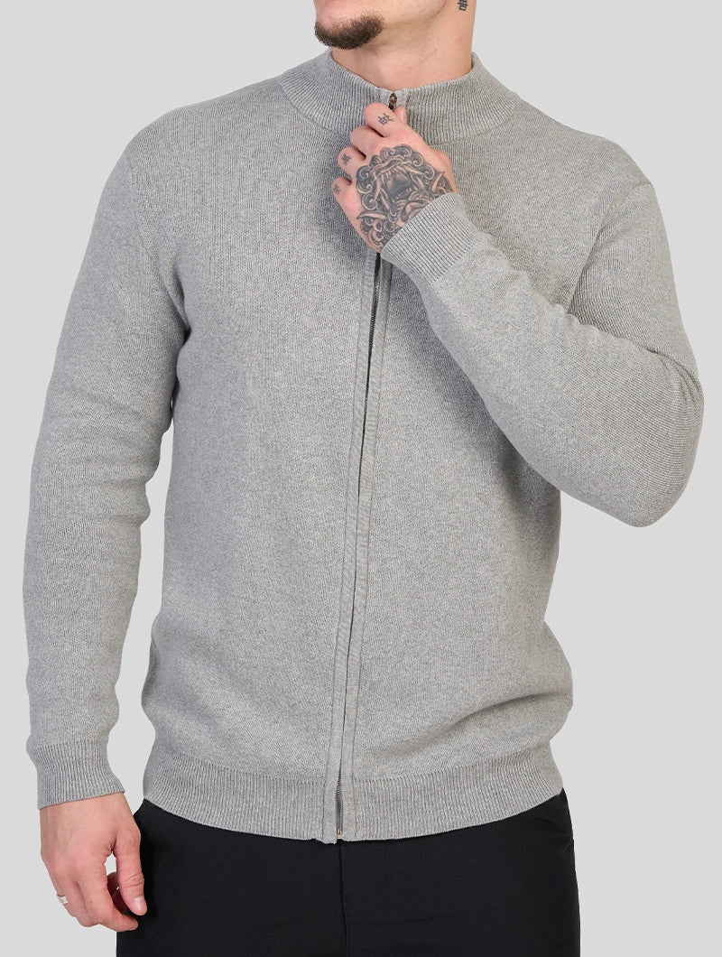 Apollo Zip Sweater - Grey
