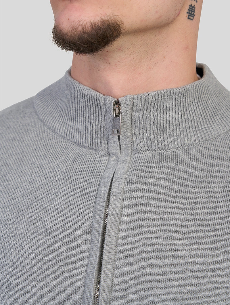 Apollo Zip Sweater - Grey