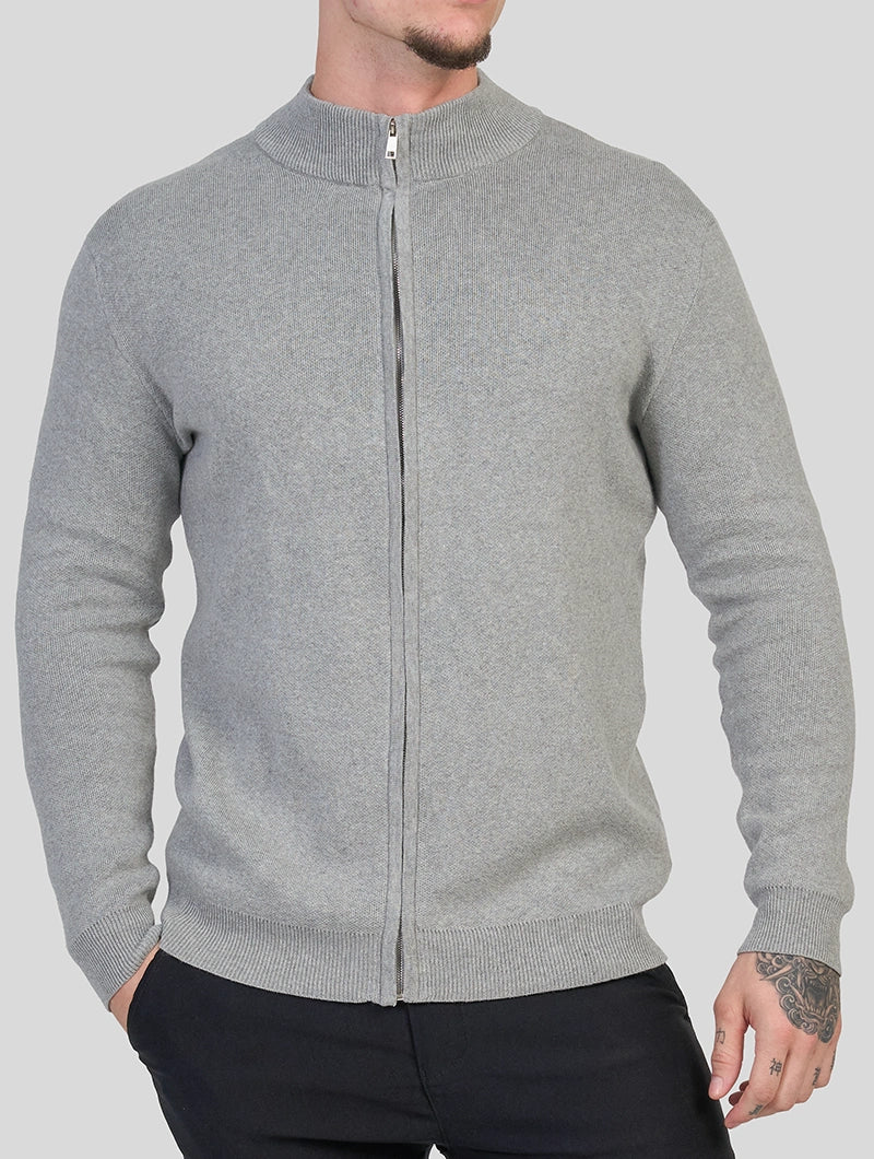 Apollo Zip Sweater - Grey