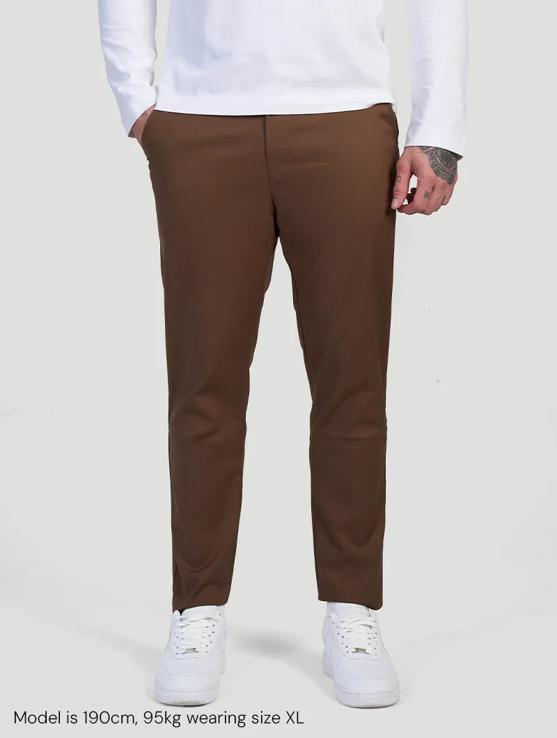 Astino Stretch Pants - Brown