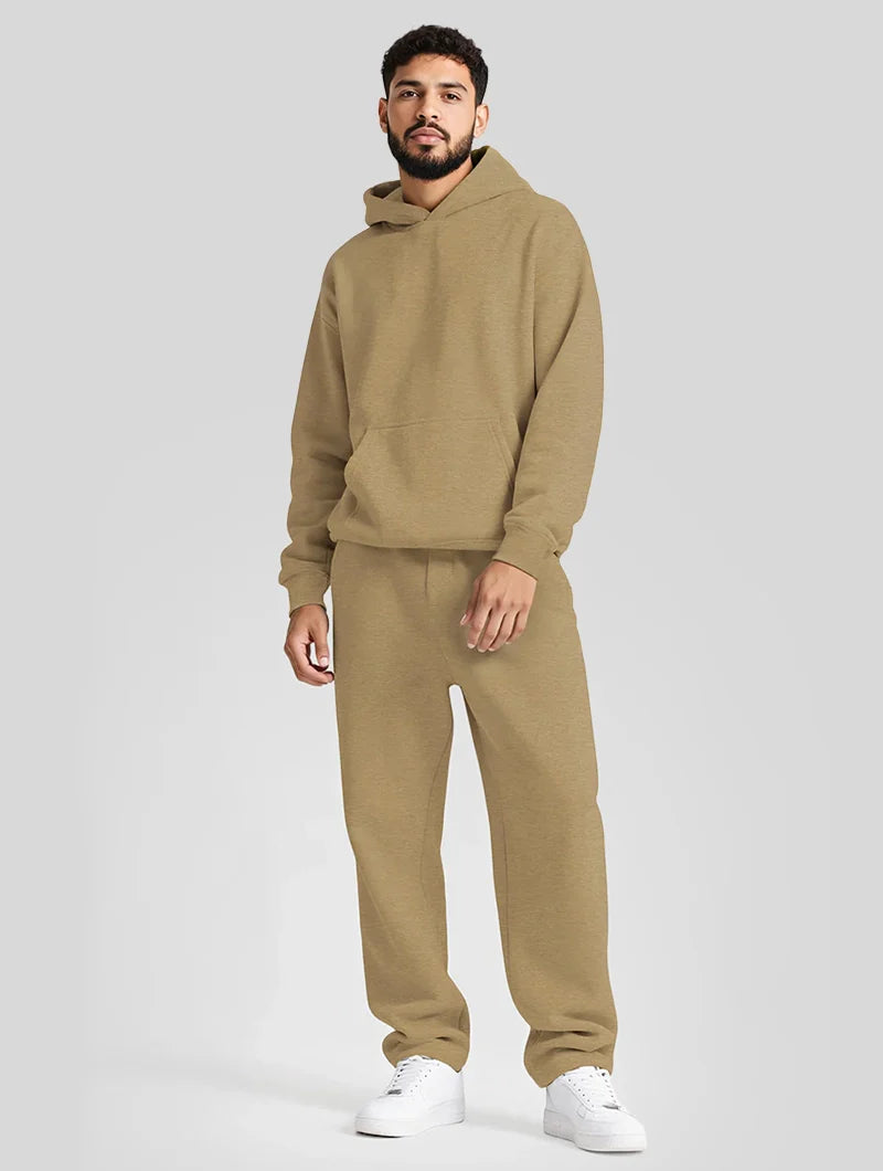 Brooklyn Hoodie & Sweatpants Set - Khaki