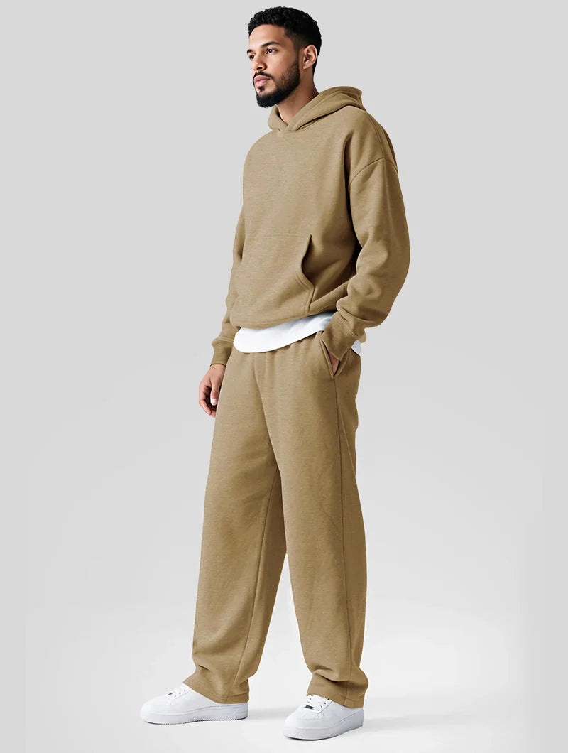 Brooklyn Hoodie & Sweatpants Set - Khaki