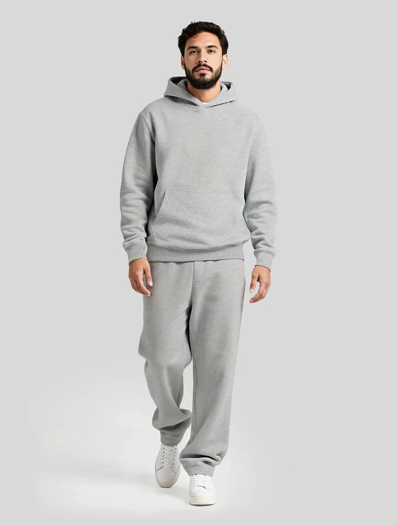 Brooklyn Hoodie & Sweatpants Set - Light Grey