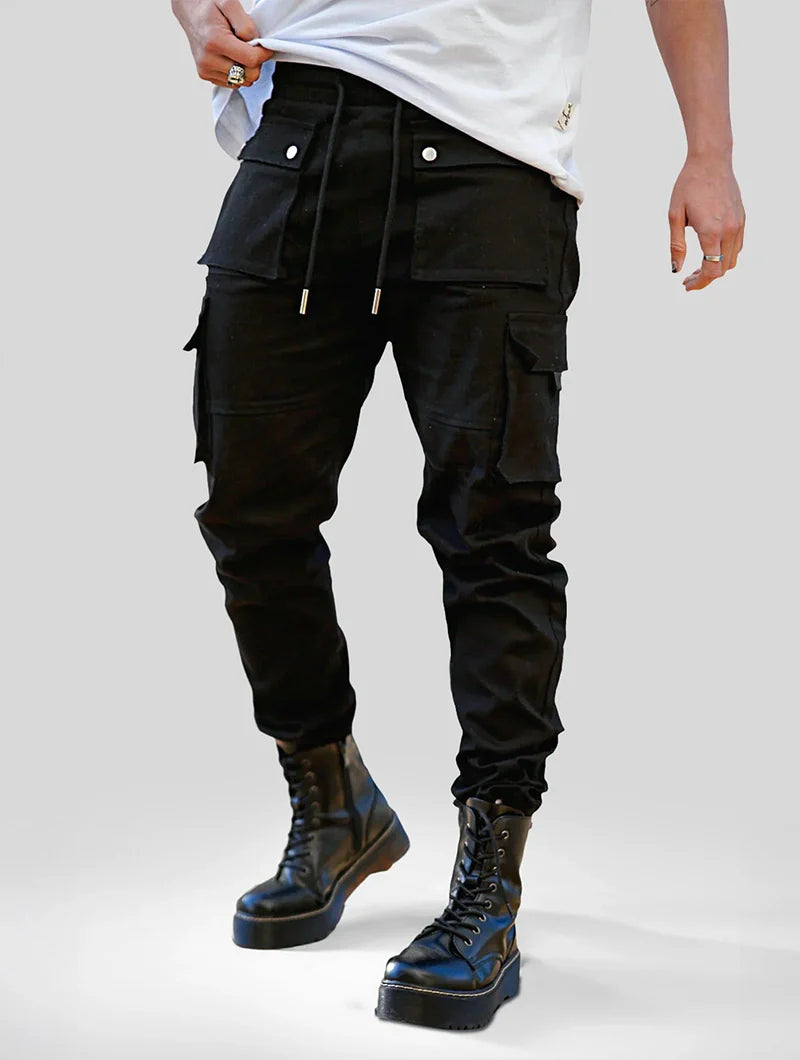 Pantalones Cargo Negro