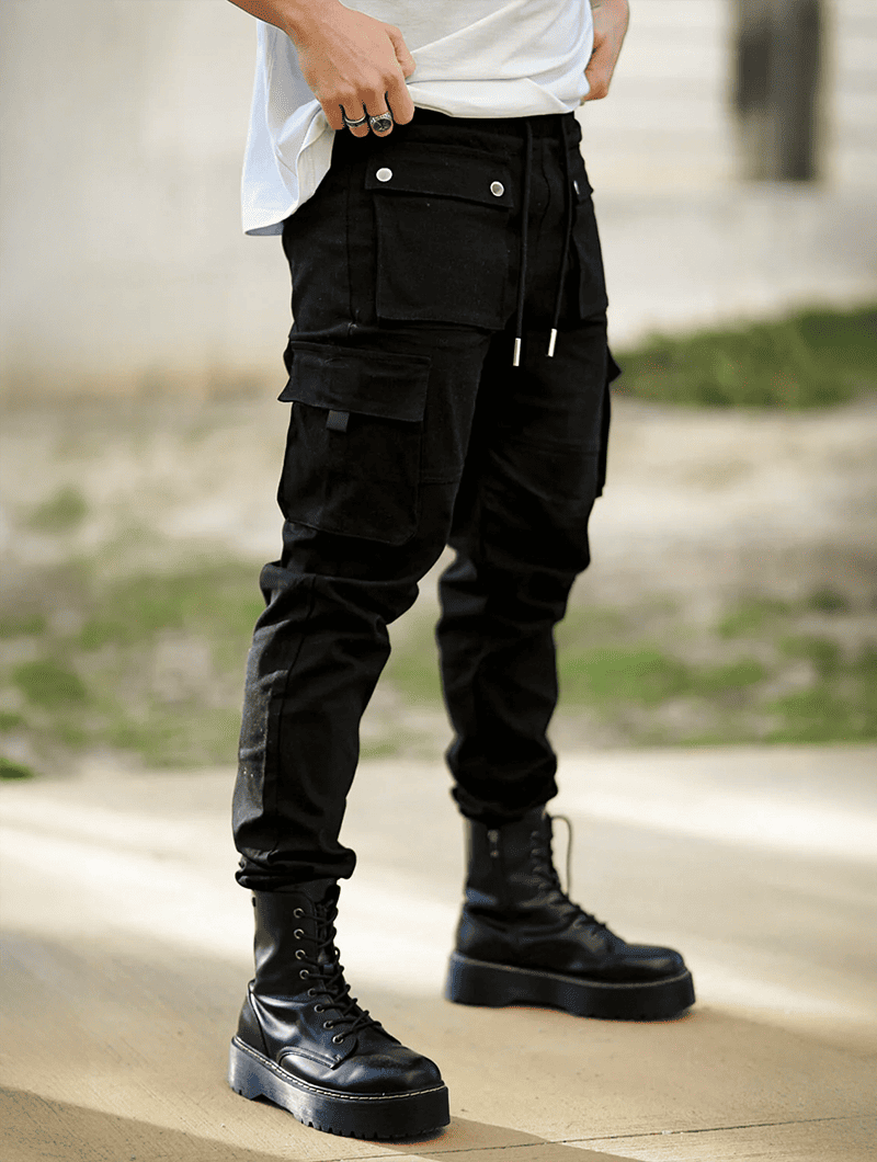 Pantalones Cargo Negro