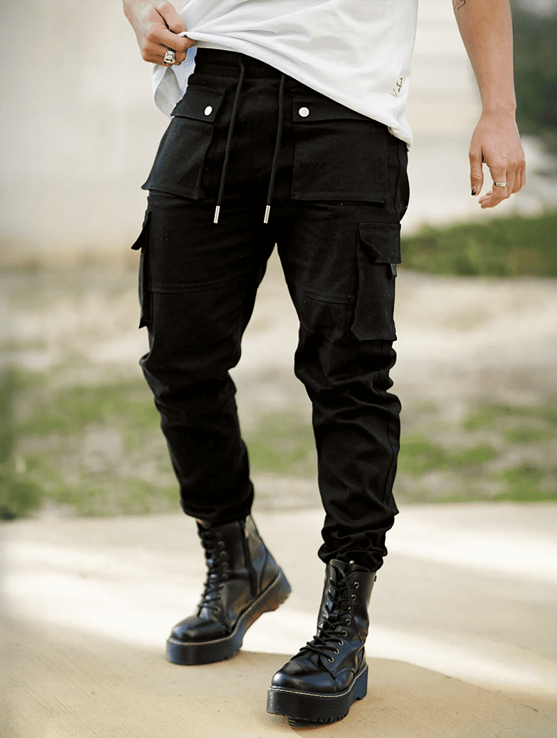 Pantalones Cargo Negro
