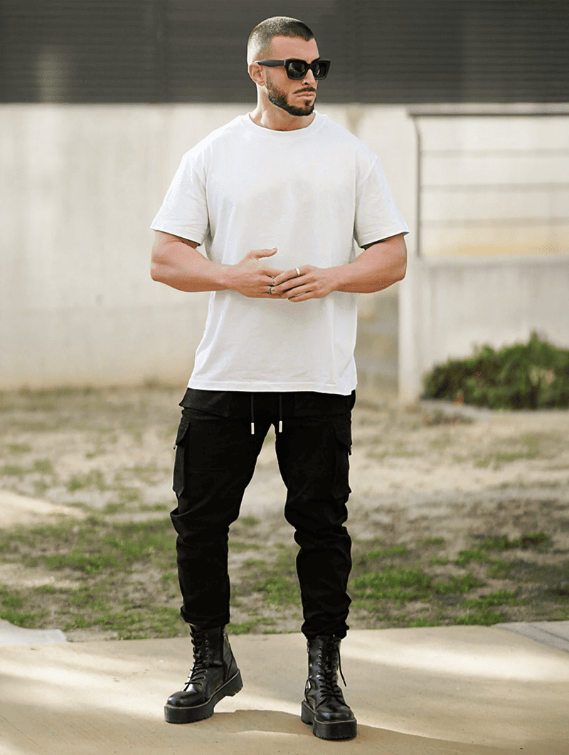Pantalones Cargo Negro