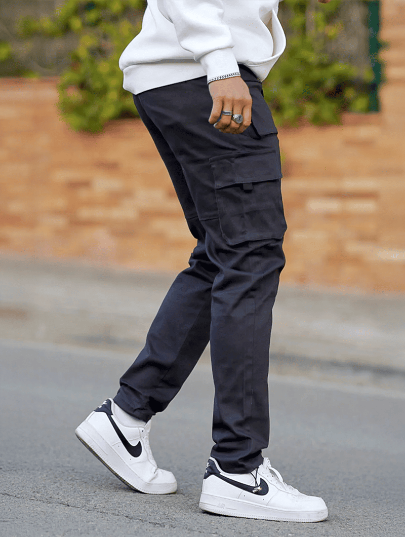 Pantalones Cargo – Gris Oscuro