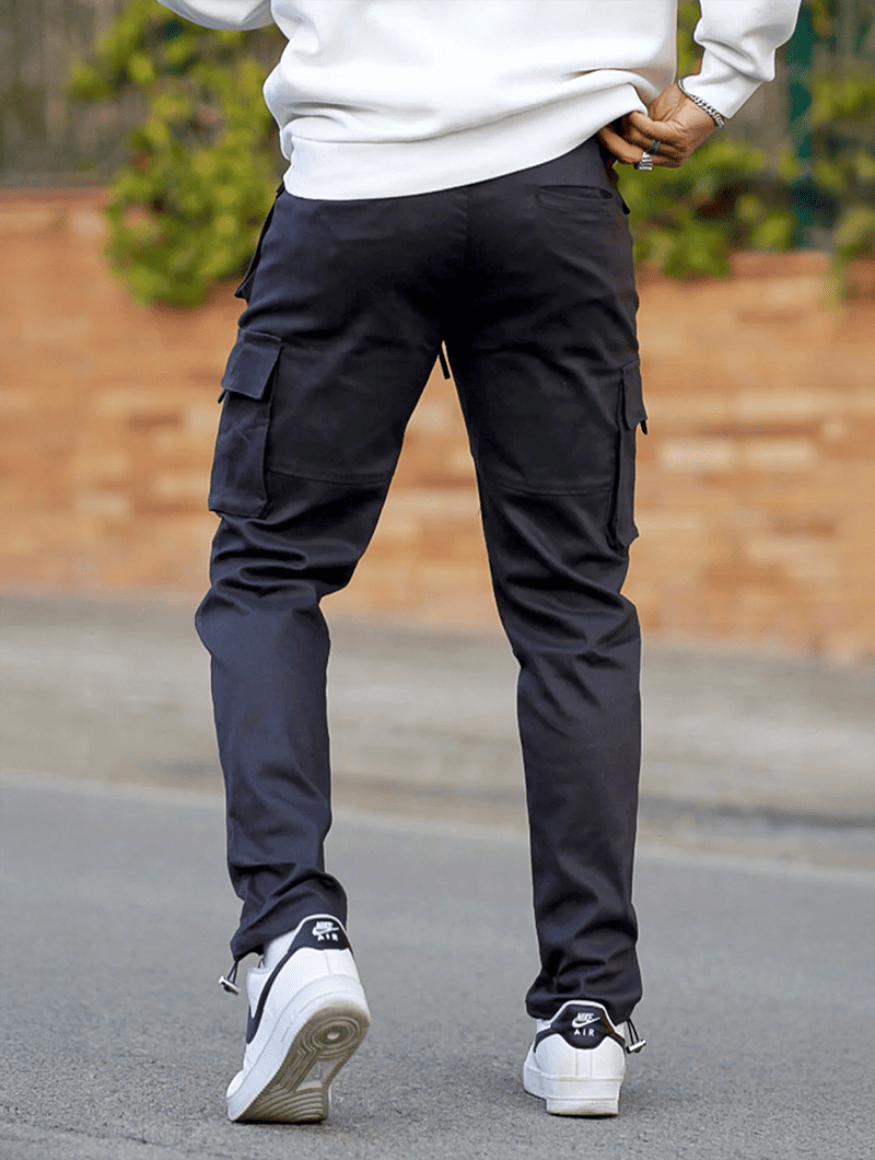 Pantalones Cargo – Gris Oscuro