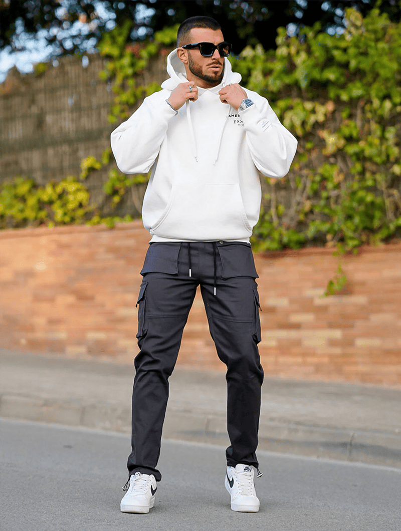 Pantalones Cargo – Gris Oscuro