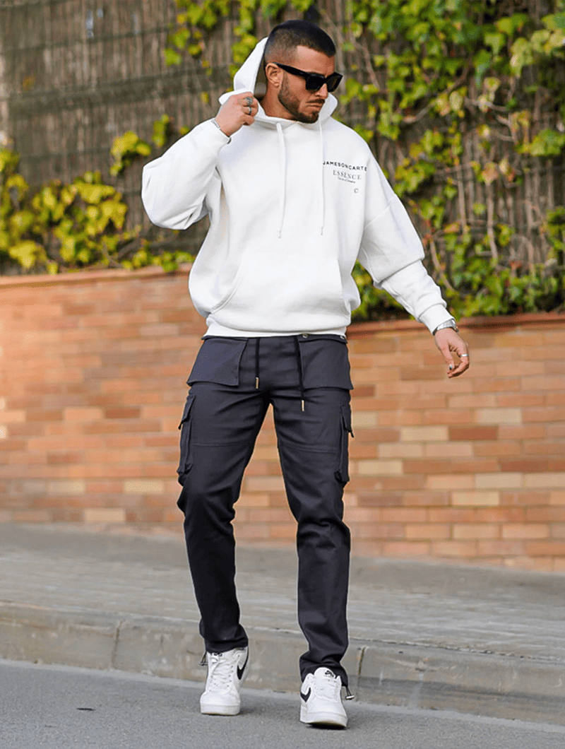 Pantalones Cargo – Gris Oscuro