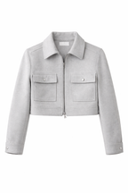 Chaqueta Cropped 'París' – Tacto Suave & Estilo Premium