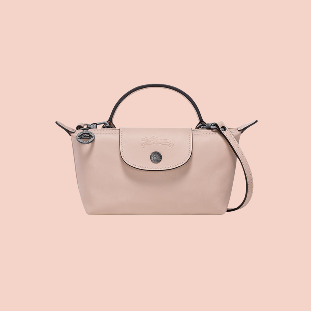 MINI CARTERA DE PIEL LONGCHAMT | ROSA