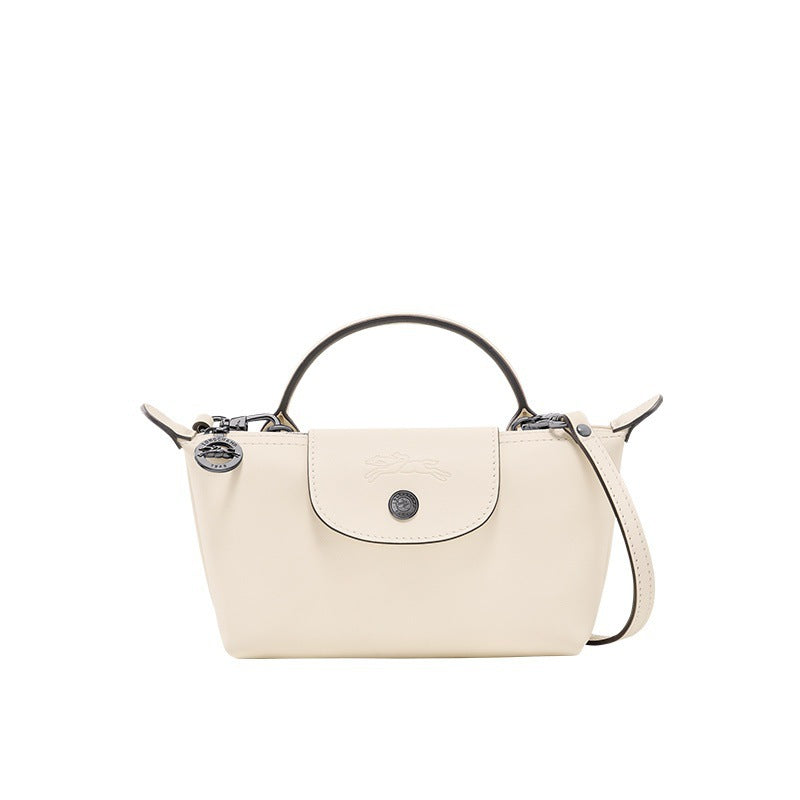 MINI CARTERA DE PIEL LONGCHAMT | BLANCO