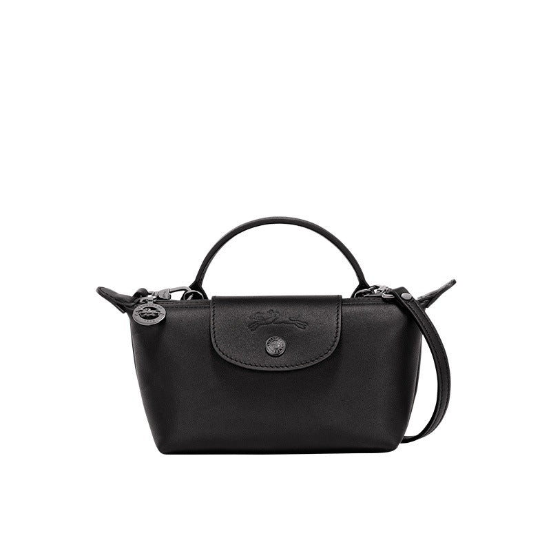 MINI CARTERA DE PIEL LONGCHAMT | NEGRO