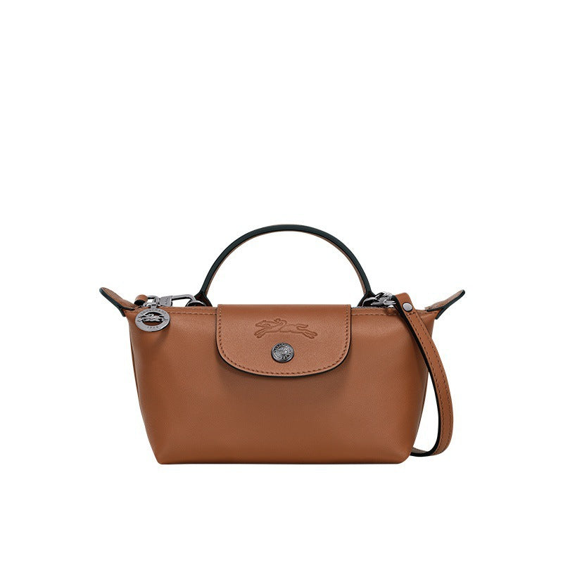 MINI CARTERA DE PIEL LONGCHAMT | MARRÓN