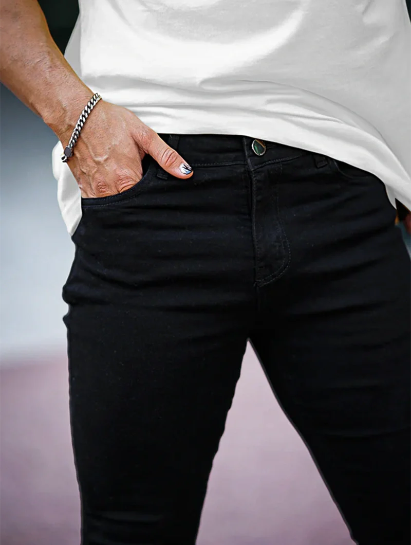 Pantalón Denim Jeans - Color negro