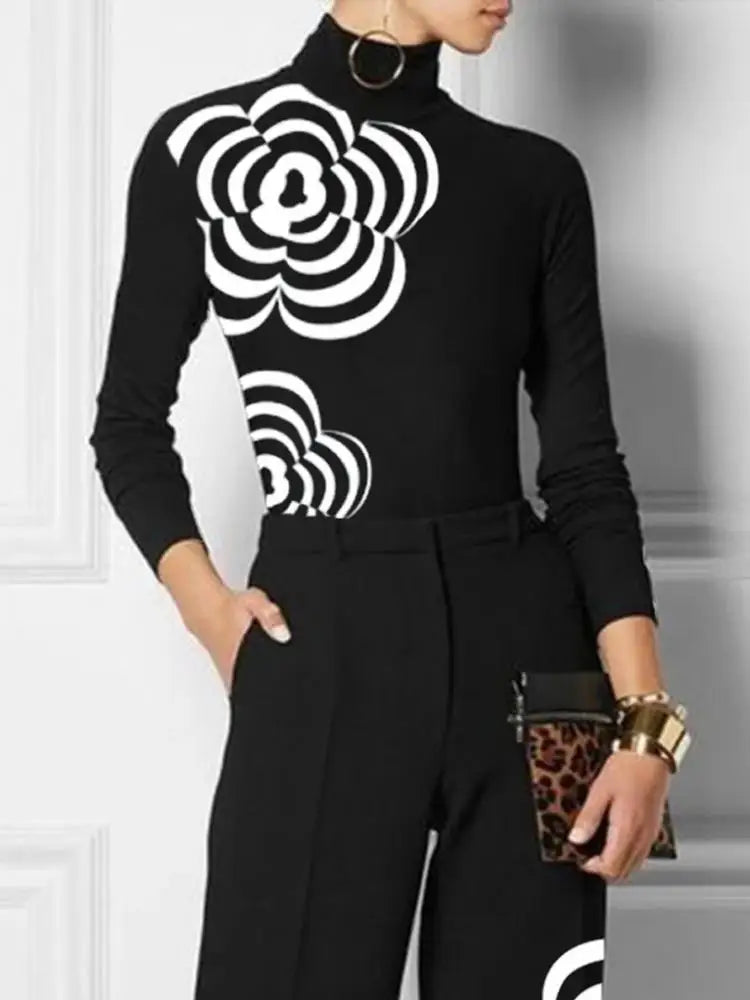 Camiseta Flower Black