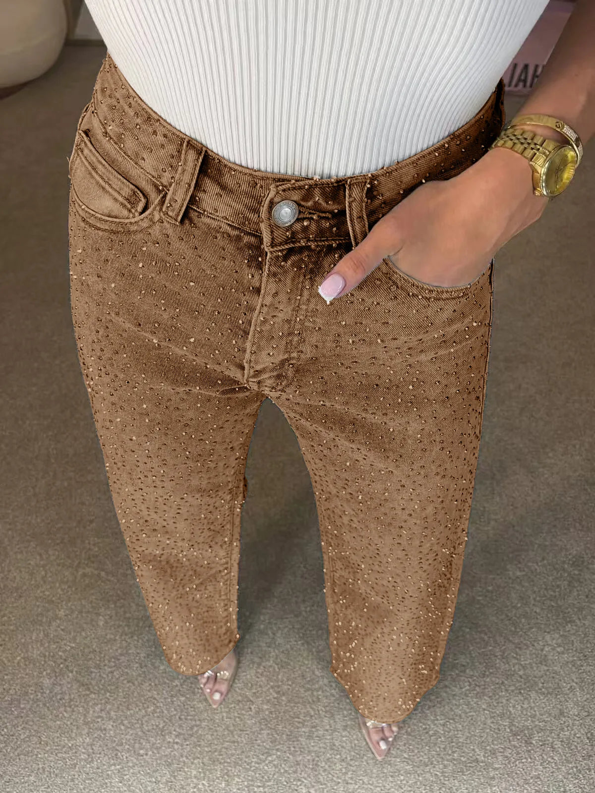 Jeans Rhinestone