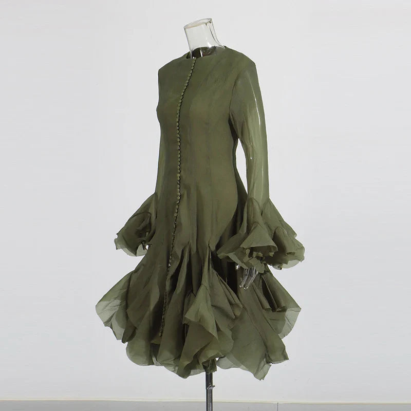 Vestido Waist Ruffle