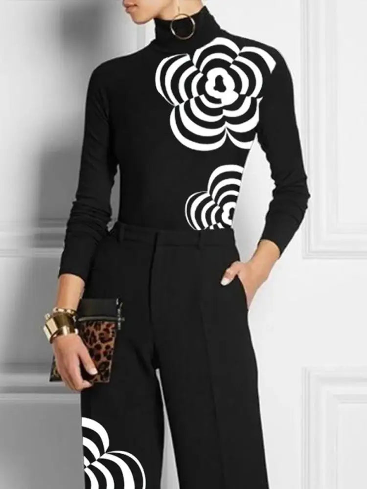 Camiseta Flower Black