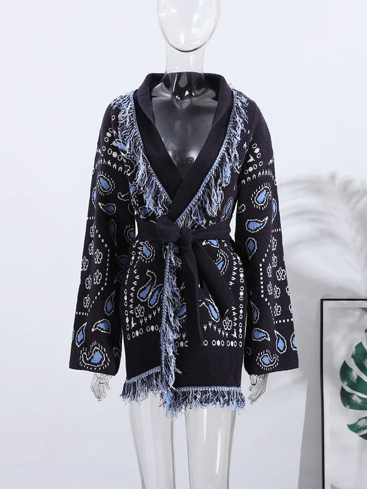 Geometric Cardigan