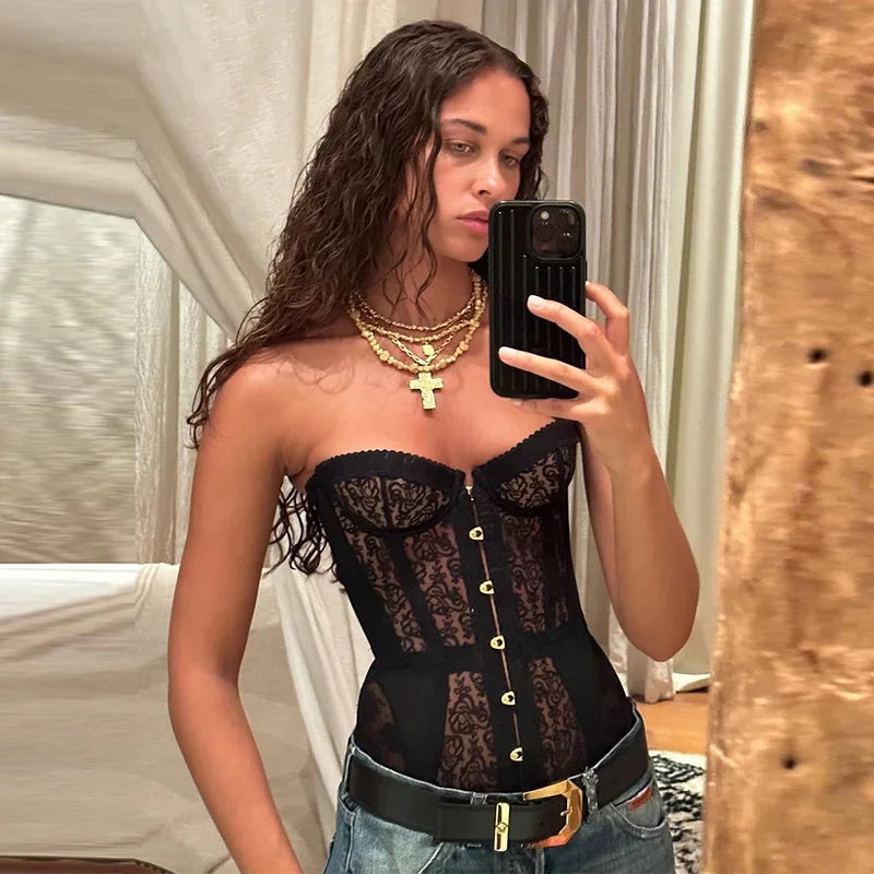 Lace Corset Top