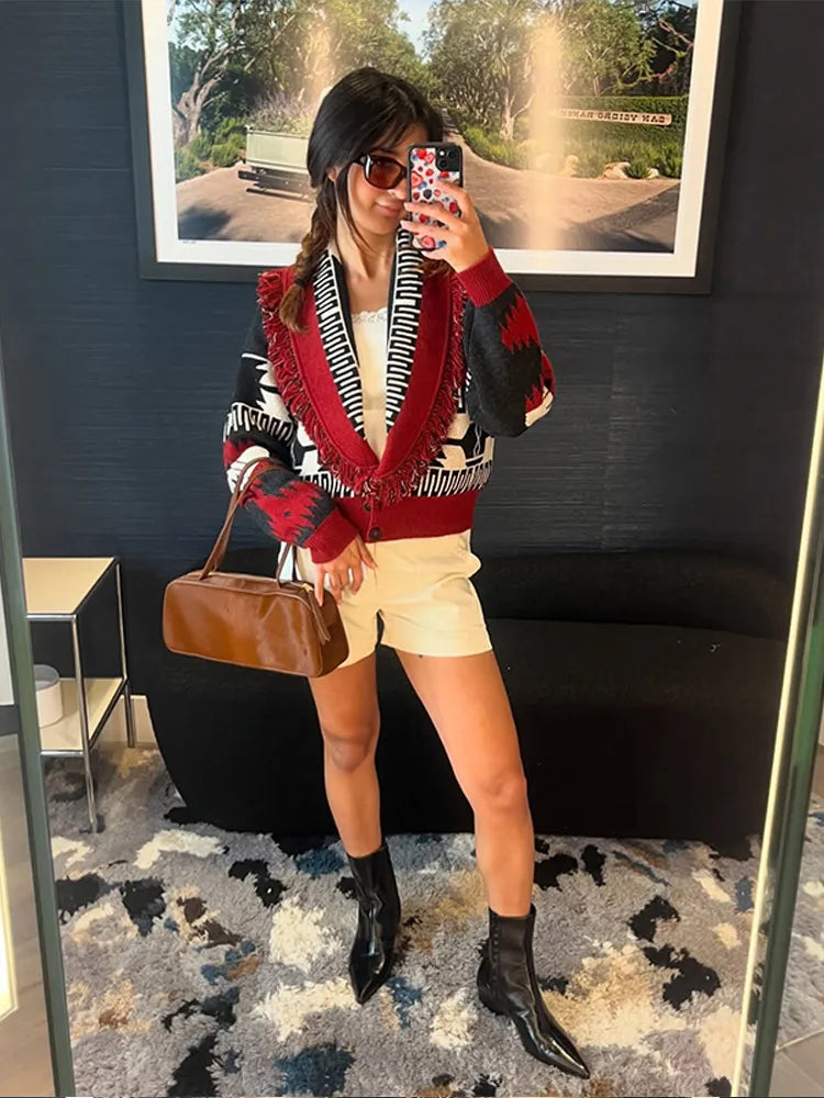 Printed Cardigan Printed