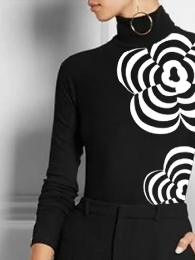 Camiseta Flower Black