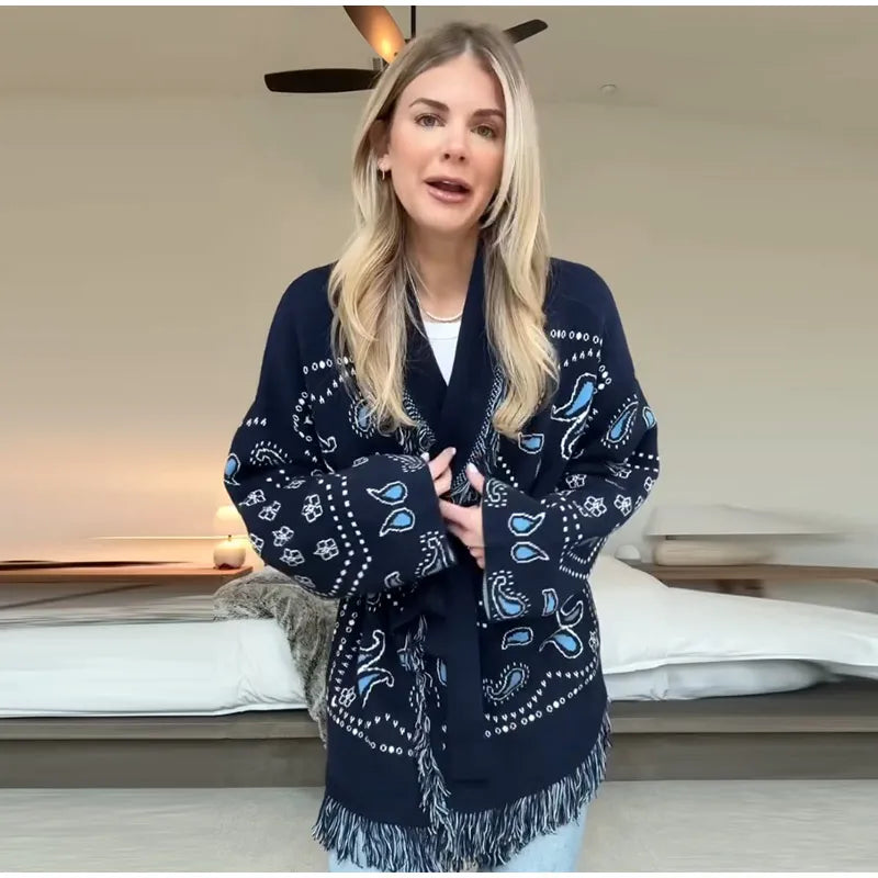 Geometric Cardigan