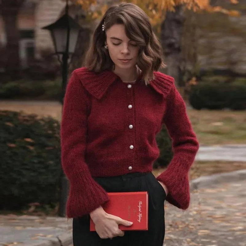 Jacquard Zip Cardigan