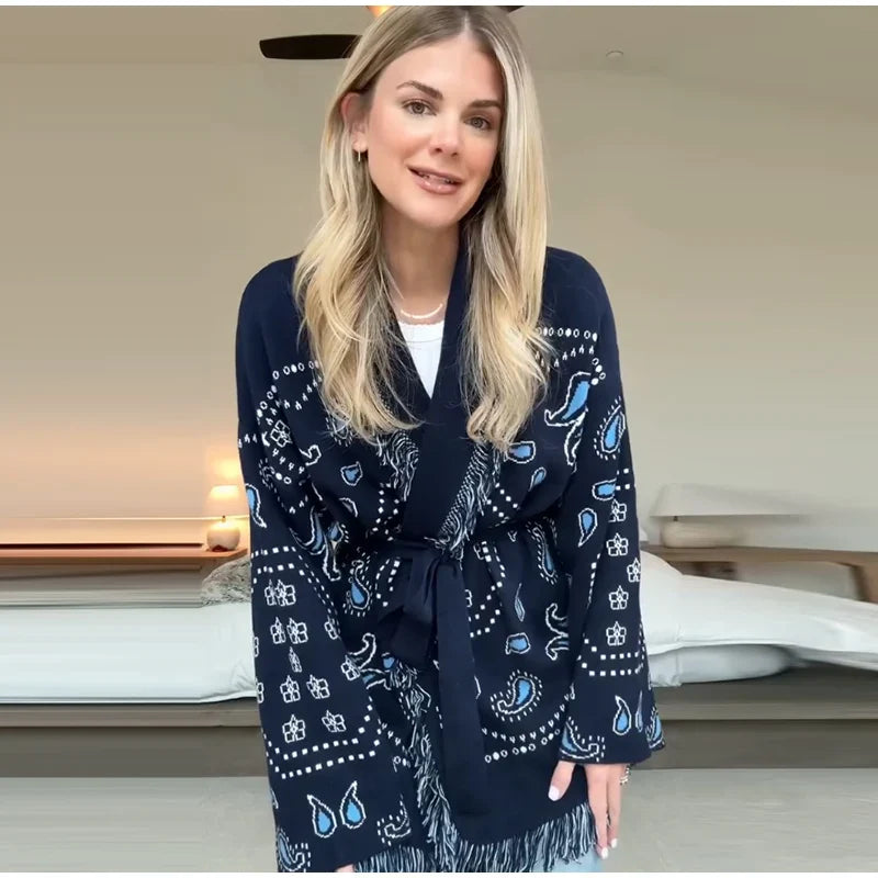 Geometric Cardigan