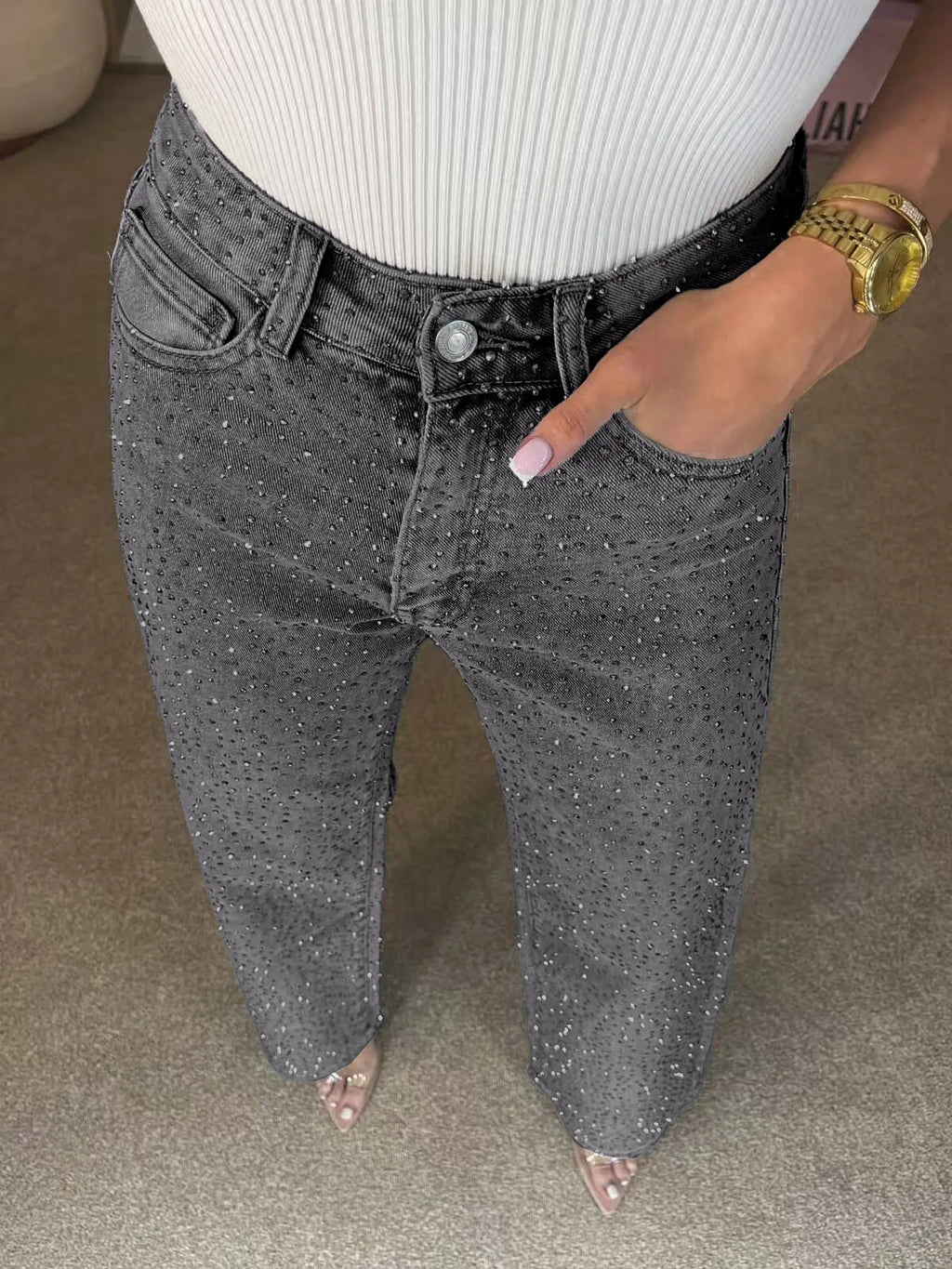 Jeans Rhinestone