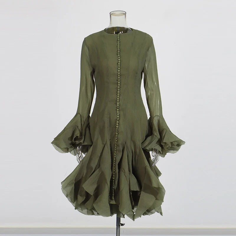 Vestido Waist Ruffle