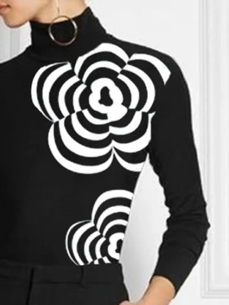 Camiseta Flower Black