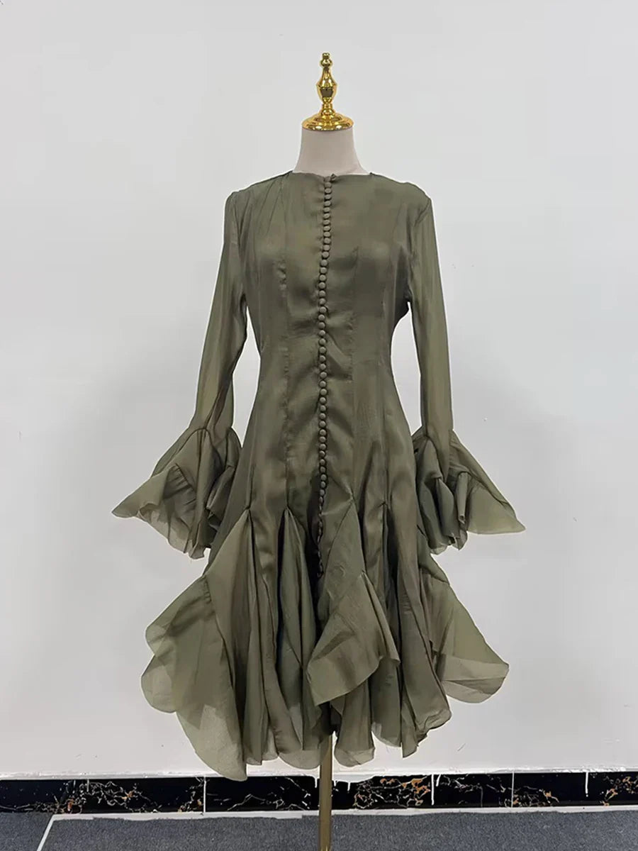 Vestido Waist Ruffle