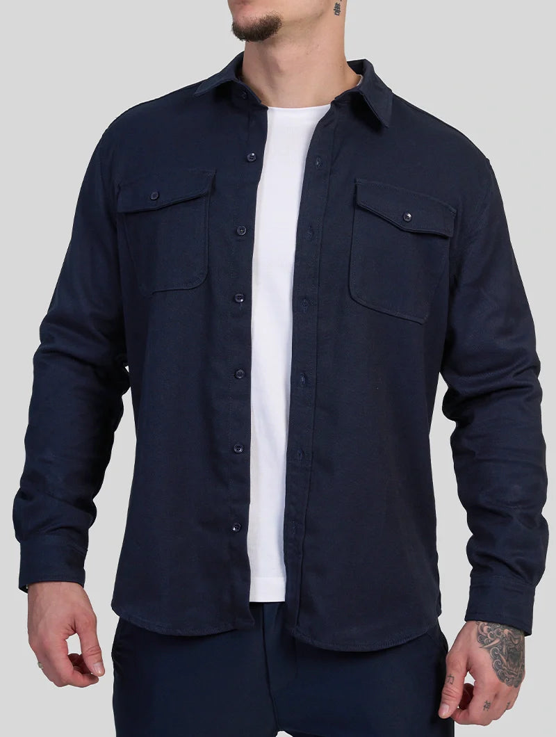 Simon Overshirt - Navy Blue