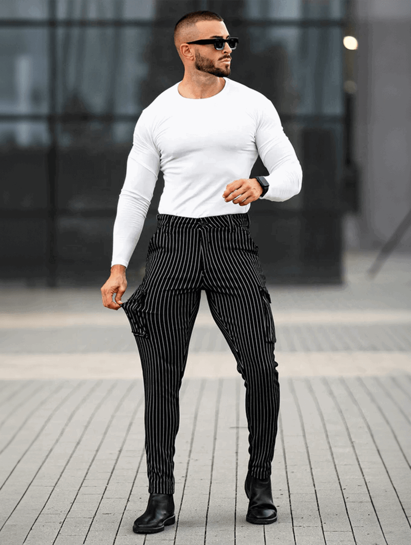 Vittorio Stretch Pants - Black