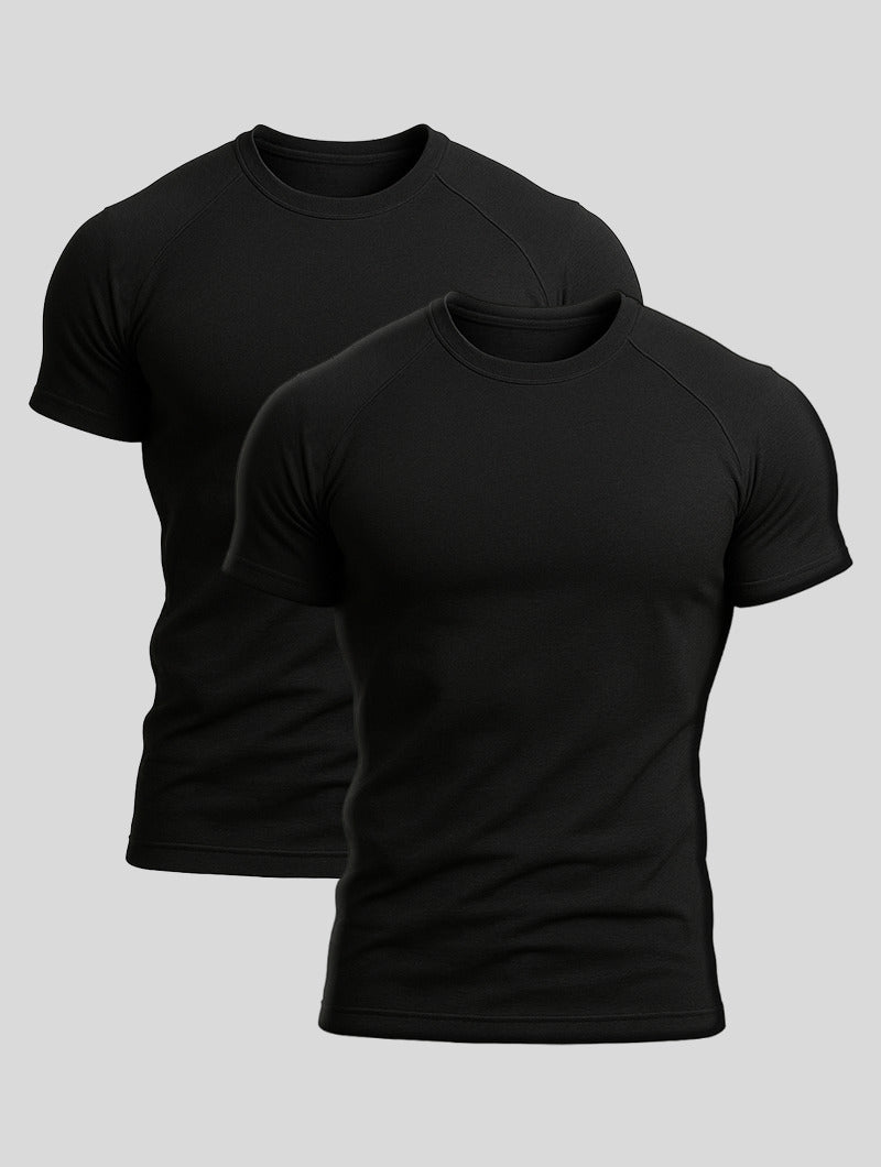 Dúo poleras Negras| Aleano