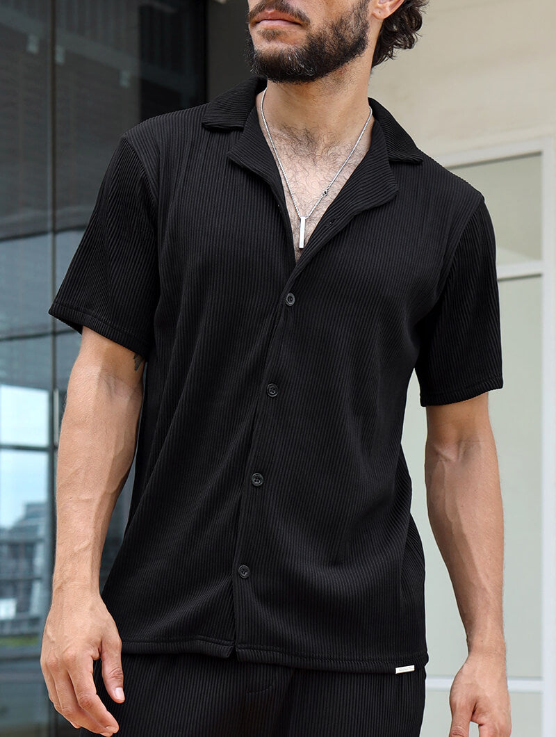 Polera Ribbed Negra