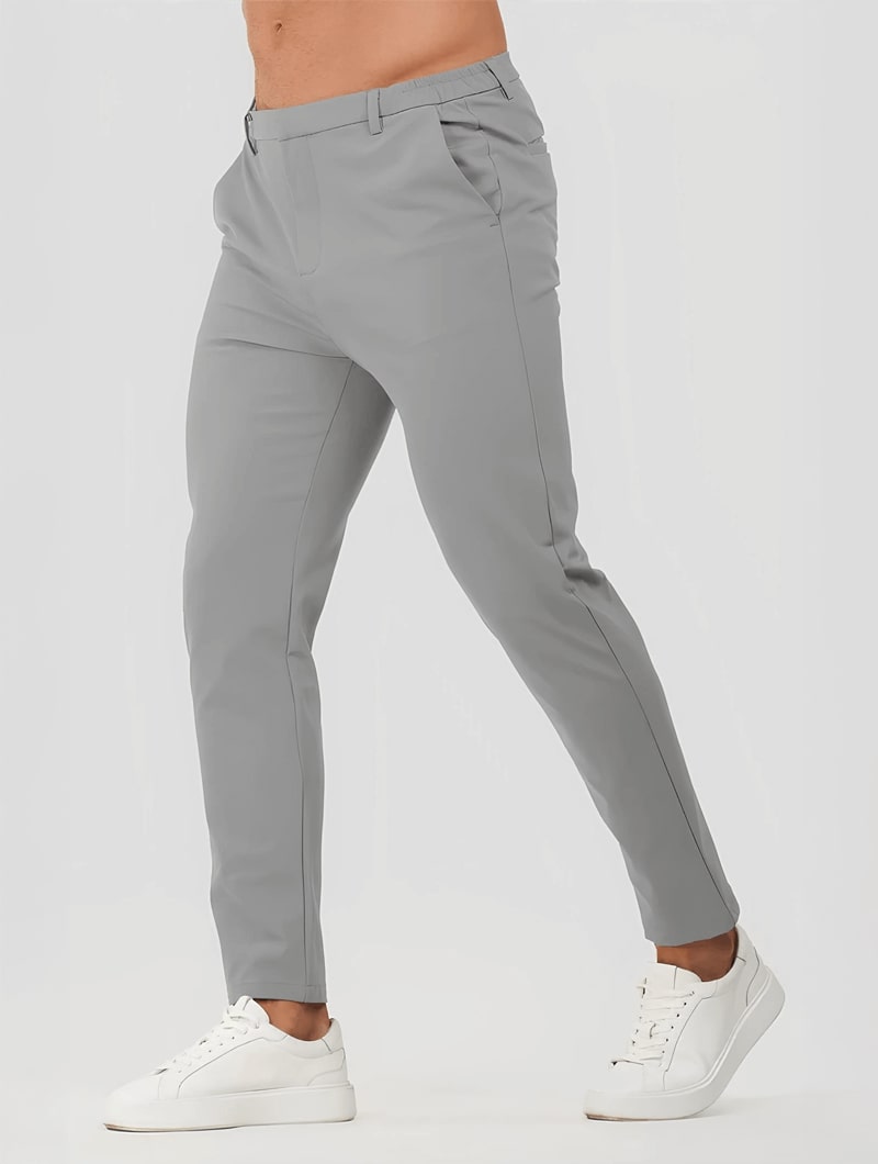 Pantalón Stretch color gris