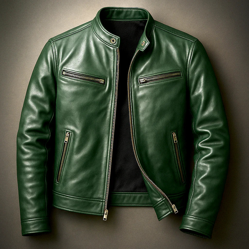 Chaqueta vintage de ecocuero - temporada Otoño
