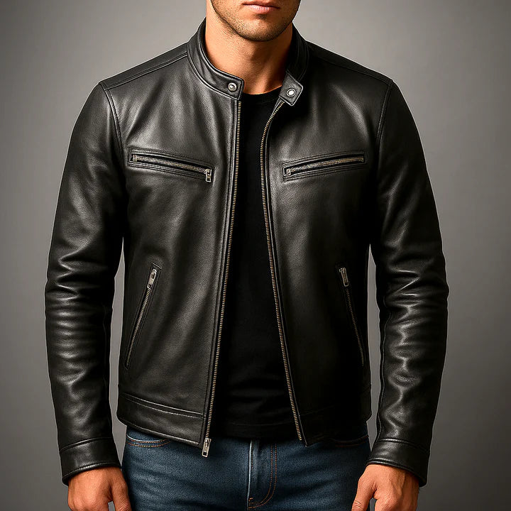 Chaqueta vintage de ecocuero - temporada Otoño