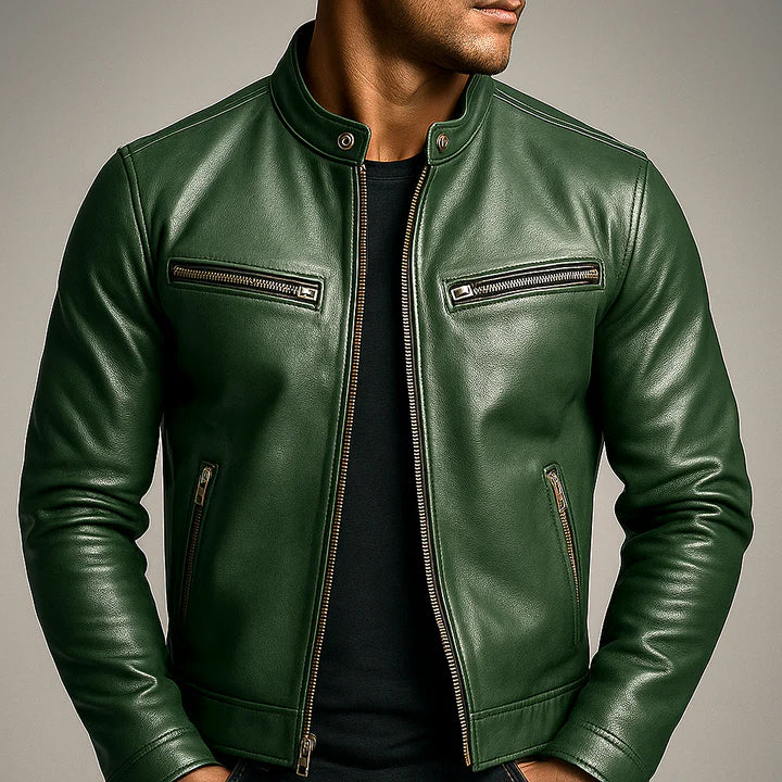 Chaqueta vintage de ecocuero - temporada Otoño